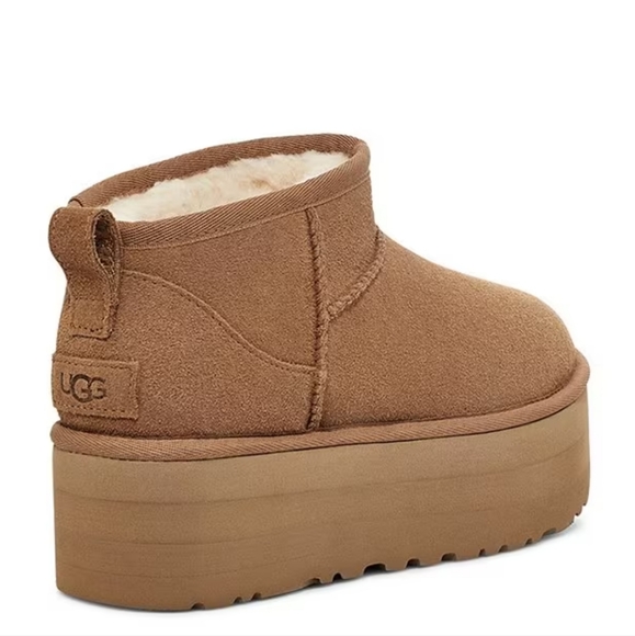 UGG Ultra Mini Platform Boots NEW! Chestnut! Women's 8 AUTHENTIC UGGS! - Picture 11 of 15